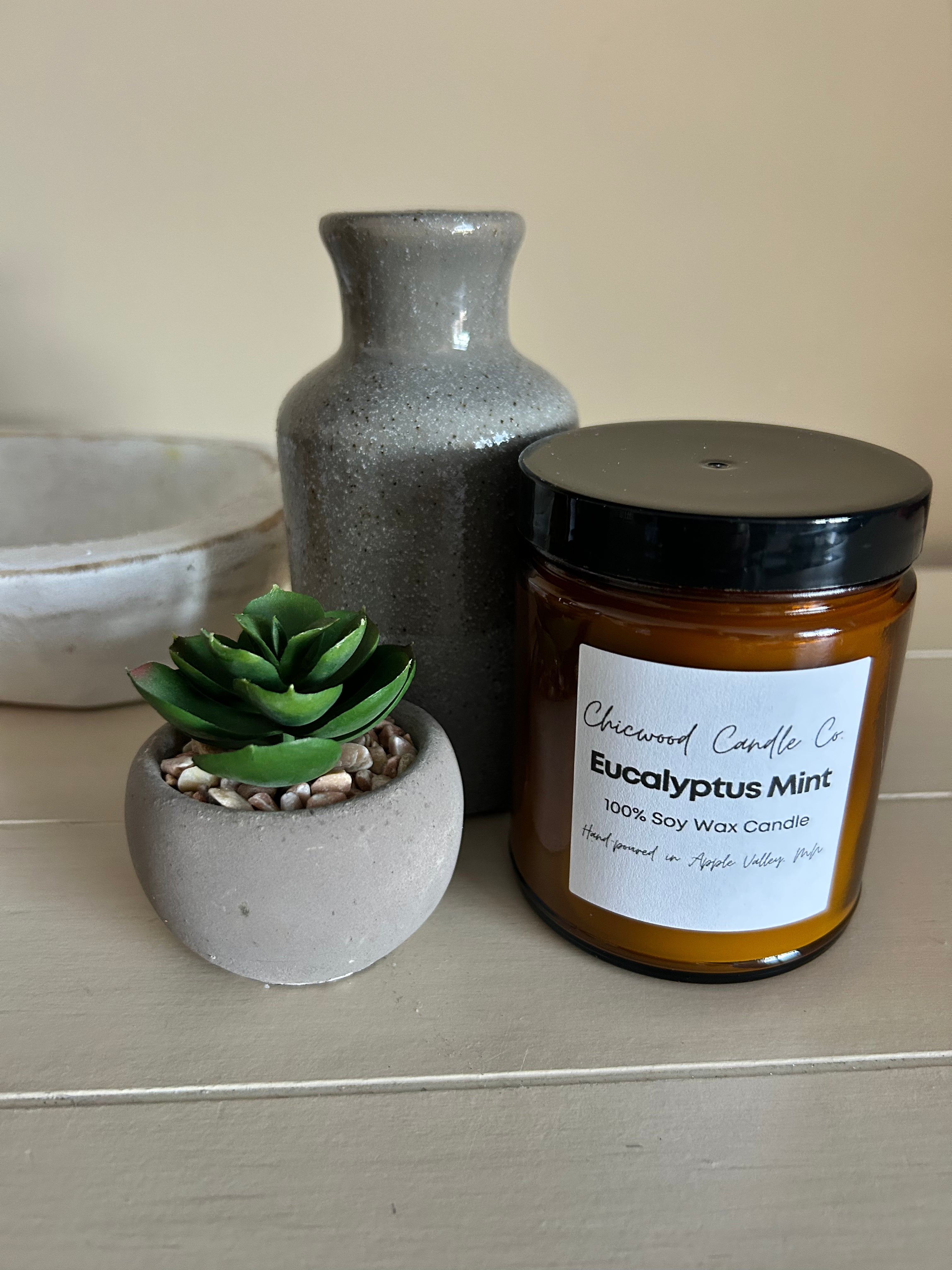 8 oz Amber Jar Candle